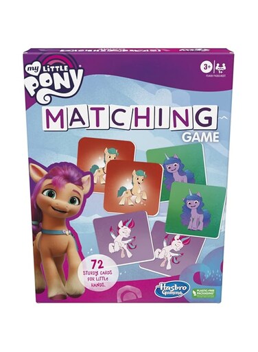 Hasbro Gaming My Little Pony Matching Game for Kids Ages 3 and Up, Fun Preschool Game for 1+ Players
