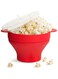 Moonmen Microwave Popcorn Popper, Silicone Popcorn Maker, Collapsible Bowl BPA-Free and Dishwasher Safe