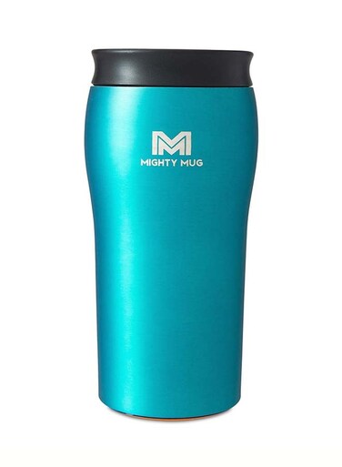 Mug   The Untippable Mug   Grips When Hit, Lifts for Sips   Insulated Stainless Steel Tumbler   Cupholder Friendly   Gifts for Women Men All   Leakproof   4 Hours Hot / 24 Cold   12oz   Teal Matte   1960D Teal Matte 9x9x22.5cm