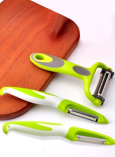 3 pcs peelers&iuml;&frac14;&OElig;Premium Potato Peelers for Kitchen, Fruit Peeler, Apple Carrot Cucumber Peeler&iuml;&frac14;&OElig; Ultra Sharp Rotary Blade