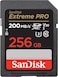 SanDisk 256GB Extreme PRO SDXC card + RescuePRO Deluxe, up to 200MB/s, UHS I, Class 10, U3, V30 SDSDXXD 256G GN4IN, Black