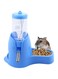 NeoStyle 3 in 1 Hamster Hanging Water Bottle,Little Pet Automatic Drinking Bottle with Food Container,Hanging Ball to Prevent Water Leakage,for Hamsters,Rats,Guinea Pigs,Rabbits (Blue-80ml)