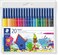 STAEDTLER Noris 326 WP20 Fibre Tip Pen in Wallet, Assorted Colours, Pack of 20