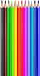 Maped Helix USA Maped Color'Peps Triangular Colored Pencils &amp; Vivo Pencil Sharpener, Assorted Colors, Pack Of 13 (183213)