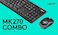 Logitech MK270 Wireless Keyboard and Mouse Combo for Windows, 2.4 GHz Wireless, Compact Wireless Mouse, 8 Multimedia and Shortcut Keys, 2-Year Battery Life, PC/Laptop, English/Arabic