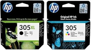 HP Original 305XL High Capacity Black (3YM62AE) &amp; 305 Standard Capacity Colour (3YM60AE) Ink Cartridge Multipack