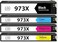 Compatible cartridges for 973X Black + 973X Colour 973XL Printer Cartridge PAGEWIDE PRO 477DW 577DW 452DW 477DN 452DN 577Z