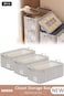 3 Pieces Foldable Closet Storage Organizer,Wardrobe Clothes Organizer with Steel Ring Support, Washable Closet Storage Boxes with Carrying Handles,Home Bedroom Office Cupboard Storage Basket &amp; Storage Bins for Clothes,Jeans,Pants,Sweaters,Dress,Toys
