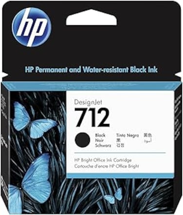 HP 712 80ml Black DesignJet Ink Cartridge