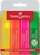 Faber-Castell Super-Fluorescent Highlighter Wallet Of 4