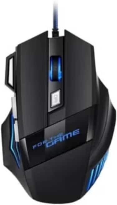 Mechanical Wired Gaming Mouse 7 Keys Wired Ergonomic Mouse RGB Backlit Glowing USB G601