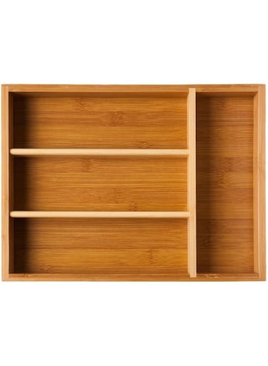 souqoon- Beautiful premium quality cutlery tray, bamboo, inner dimensions: 23.5 cm x 33.5 cm, external dimensions: 25 x 35 cm