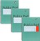 Pukka Pad, A4 Squared Metallic Jotta Book 3 Pack &ndash; 29.7 x 23cm &ndash; Wirebound Notebook With 80GSM Paper &ndash; Features 4-Hole Punch Margins And Perforated Edges - 200 Pages, Green