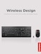 Lenovo 510 Wireless Keyboard &amp; Mouse Combo, 2.4 GHz Nano USB Receiver, Full Size, Island Key Design, Left or Right Hand, 1200 DPI Optical Mouse, GX30N81775, Black