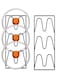 2 Pack Pot Lid Organizer for Kitchen Storage, 3-Tier Pots &amp; Pans Lid Holder Organizer for Cabinet Door/Wall, No-Drill Adhesive Mount or Drill Holes, Space-Saving Black