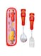 Cars lightning McQueen Spoon and Fork Set with Case &acirc;&euro;&ldquo; Kids Stainless Steel Cutlery, BPA-Free Travel Utensils, Cartoon Dining Set