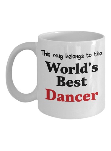 World's Best Dancer Printed Coffee Mug White