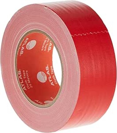 ATLAS BINDING/CLOTH TAPE 50MMX25 METER RED AS-BTC2025-RD