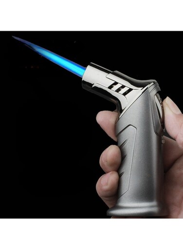 windproof torch lighter, cigar lighter, gas lighter, charcoal lighter,kitchen lighter&iuml;&frac14;&OElig; adjustable flame, refillable metal lighter (butane not included)&iuml;&frac14;&OElig;with Gift Package Box