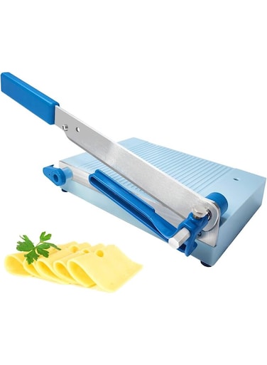 Cheese Slicer Cutter with Board for Arthritic and Weak Hands, Adjustable Thickness Dial for Block Cheese, Effortless Slicing