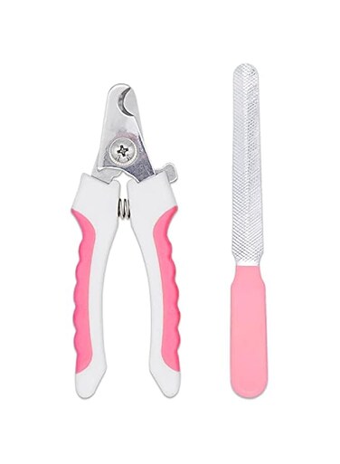 Professional Pet Nail Clippers &amp; Trimmers - With Safety Guard for Medium &amp; Large Dogs &amp; Cats   Includes Nail File (1-Pack)
