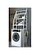 Dubai Gallery 3 Tier Bathroom Laundry Washing Machine Shelf Rack White 64X25X167Cm