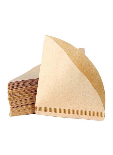 40-Piece Coffee Paper Filter Beige