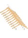 Pack of 10 High Quality Wooden Suit and Pants Rack with Shoulder Notches Hangers