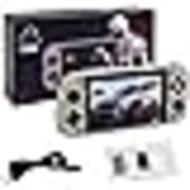 Portable Handheld Gaming Console with 4.3-Inch IPS Display &amp; 128GB TF Card