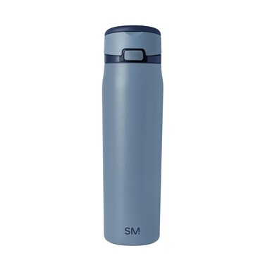 Modern Mesa Loop Water Bottle with Straw   24oz Cup Holder Friendly Insulated Stainless Steel Bottles for Travel, Sports and School   Deep Dune