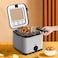 Electric Deep Fryer, Frying Basket, Stainless Steel, Adjustable Temperature, Easy Cleaning, Home Use