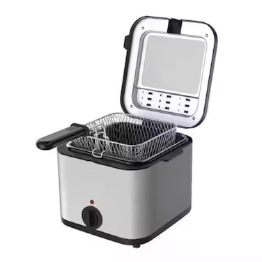 Electric Deep Fryer, Frying Basket, Stainless Steel, Adjustable Temperature, Easy Cleaning, Home Use
