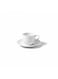 Elegant White Ceramic Cup &amp; Saucer Set - Premium Porcelain Tea Coffee Serving