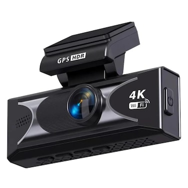 Tradeo 4K Ultra HD Dual Dash Camera with GPS, WiFi &amp; 256GB Support