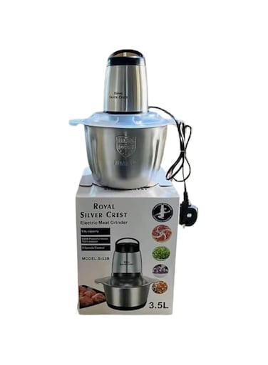 Generic Electric Food Chopper with 6L and 5L Capacity, Stainless Steel, 4 Blades (Medium, 5, litter), PLS55896