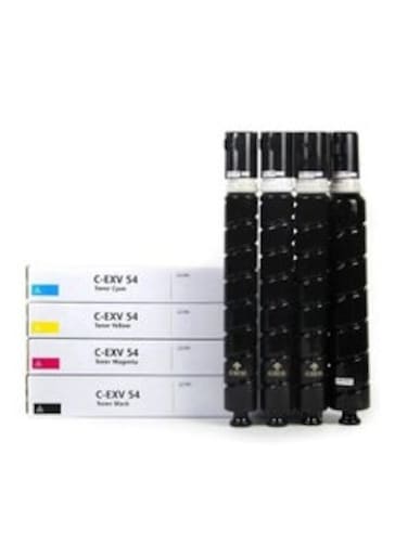 Compatible Canon CEXV54 Toner Cartridge for Use Canon in Image Runner - IR Adv C3025 C3125 C3226 (Black Cyan Yellow Magenta)