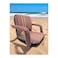 Paradiso Floor Lounge Chair - Sand Proof Polyester Beach &amp; Camping Chair - BROWN