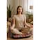 Paradiso Floor Lounge Chair - Sand Proof Polyester Beach &amp; Camping Chair - BROWN