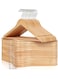 Clothes Hangers, Natural Wood, Chrome Hooks, Suit Hangers with Notches Wooden Hangers, Natural Wood Clothes Hangers, Durable Coat Hanger with 360-Degree Rotatable Hook, Non-Slip (10)