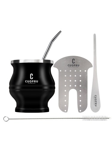 Yerba Mate Cup Set with Mate Cup, Bombilla Straw, Tea Filter