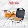 Electric Churros Maker 1400W, 9-Hole Non-Stick Puff Pastry Machine, Compact Snack Maker - White