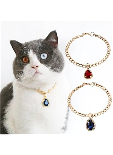 YWhalep 2 Pack Cat Collar Adjustable Breakaway Kitten Collars with Cute Pendant Bow for Cats Kitten Small Dogs
