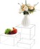 Jolboldy 3Pcs Clear Acrylic Risers Display Stand for Buffet and Decorative Use