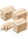 Marsui 200 Pcs Large Clothes Pins Wooden Clothespins 4 Inch Wood Clothes Pins Heavy Duty Outdoor for Outside Hanging Clothes Laundry DIY Craft Pictures Photos (Natural Color)
