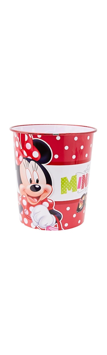 Joy Toy Disney Minnie Mud About Shopping Dustbin, 5 Litre Capacity, Red/White