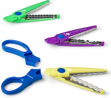 STAEDTLER 965-S BK-C Design Journey Craft Contour Scissors (Zig Zag, Waves &amp; Deckle Edge)