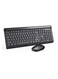 CS500 wireless keyboard and mouse combo with 104 keycaps keyboard, plug &amp; play, ergonomic design mouse for office home computer pc laptop black