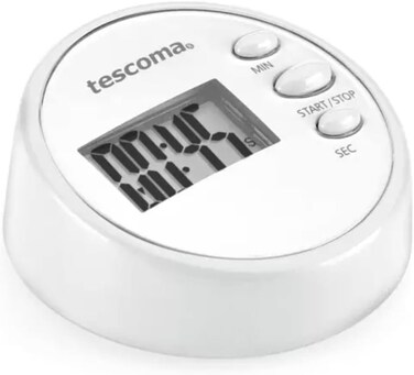 Digital Kitchen Timer 99' Presto - Assorted Color, 12.5 x 10.5 x 3.1 cm Red/White 12.5x11.5x4cm