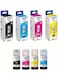 Pack of 4 Epson 103 Ink Bottle Set Black, Cyan, Yellow &amp; Magenta