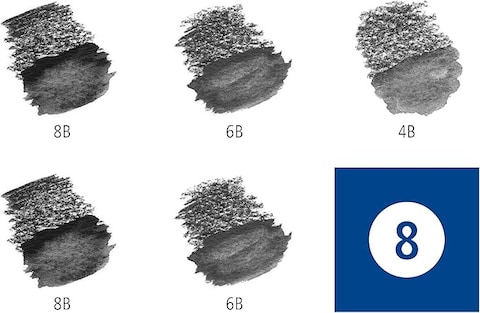STAEDTLER 100A G6 ST wasservermalbare K&uuml;nstlerbleistifte Mars Lumograph aquarell (Sechskantform, unglaublich bruchfeste Premium-Bleistifte, hohe Qualit&auml;t, 3 H&auml;rtegrade, 1 Rundpinsel, Metalletui)